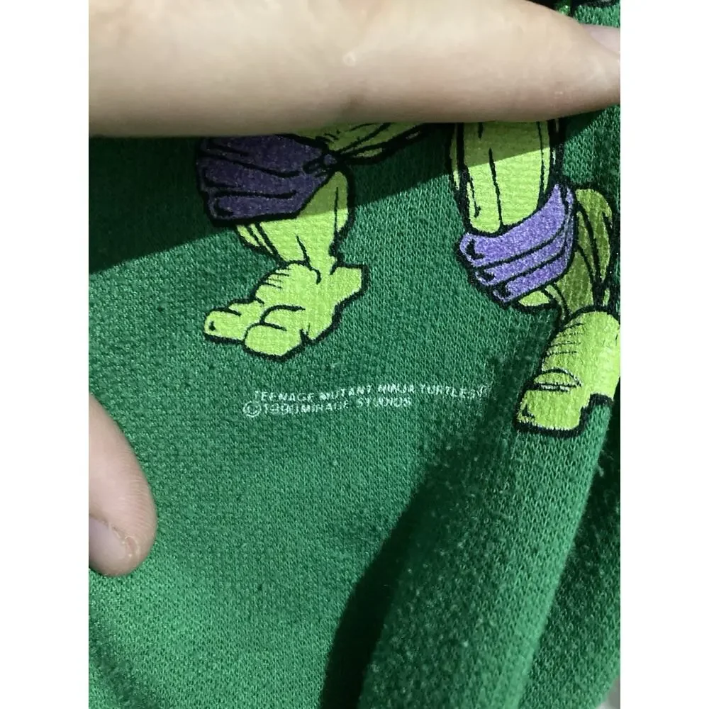 VTG 1990 Wormser TMNT Donatello Robe Boys Size 6-7 Ninja Turtles Complete Belt